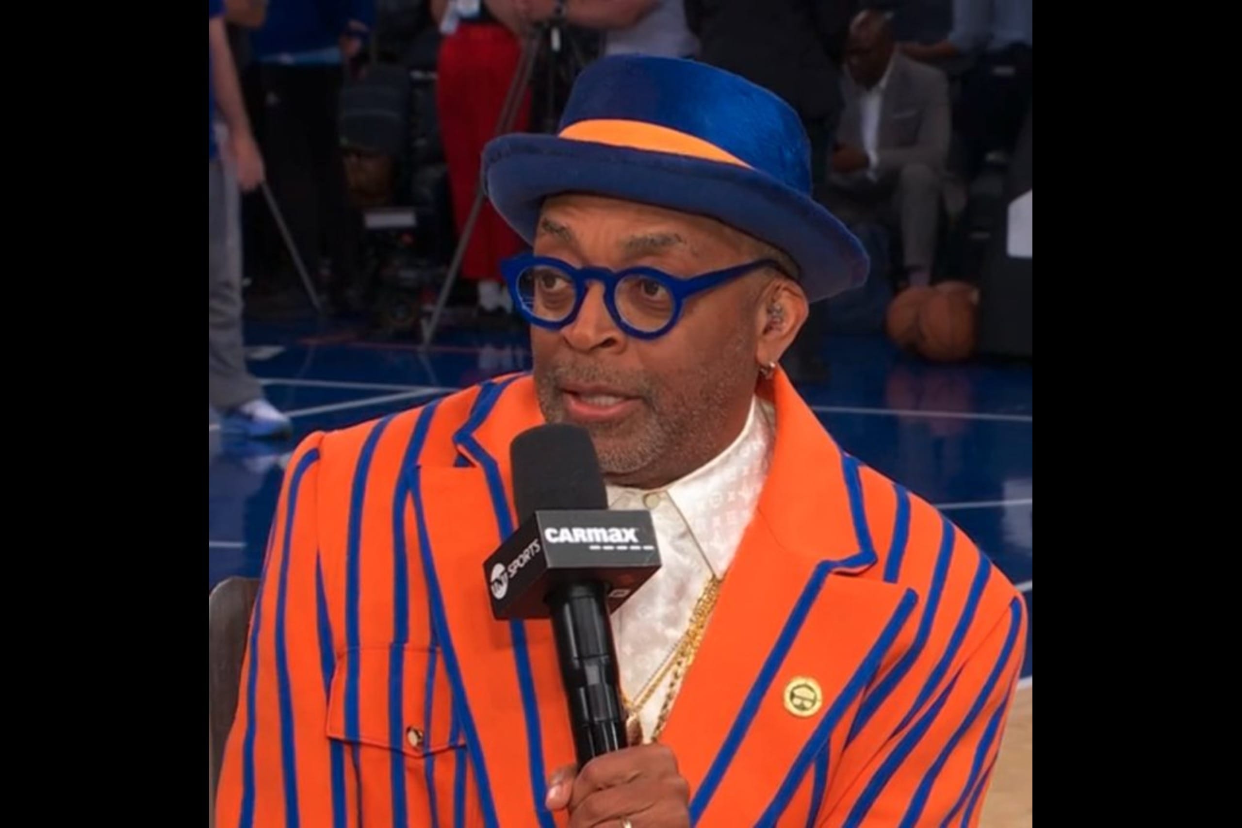 Spike Lee at Knicks vs Pacers Game 5